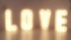 Love sign recorded in slowmotion Stock Footage