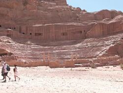 Roman Theatre - Petra, Jordan Stock Footage