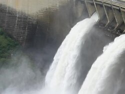 Hydropower dam Stock Footage