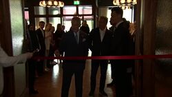 Prince Charles cuts ribbon on his arrival News Clip