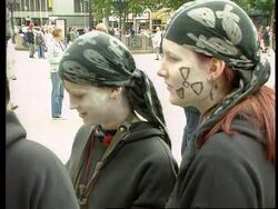 Germany - Anti-French School Children Demo News Clip