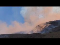 Mt Etna eruptions, Sicily, Italy, 25-27 October 99. Stock Footage