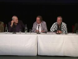 INTERVIEW - The cast on apprehension over the audience at the Monty Python press conference, on 30th June 2014 in London, England Stock Footage
