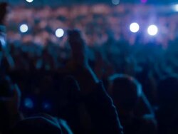 Concert crowd Stock Footage