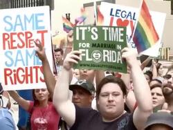 LGBTQ Couples Challenge Florida Ban On Same-Sex Marriage Stock Footage