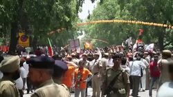 Thousands of cheering supporters welcomed India's next prime minister, Narendra Modi, in the capital on Saturday after he led his party to a resounding election victory. (May 17) News Clip