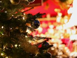 christmas market Stock Footage