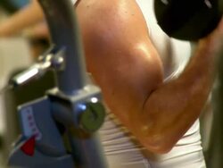 HD: Lifting Weights Stock Footage