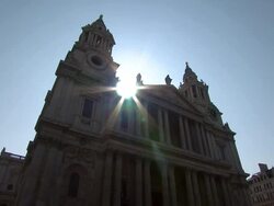 St Paul's Cathedral Olympic London General Views Stock Footage