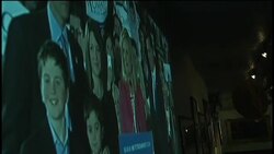 Supporters and campaign officials on Super Tuesday results News Clip
