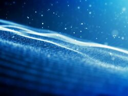 Particle Sea Waves Stock Footage