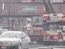 Emergency Services at Scene of Apartment Fire After Gas Explosion News Clip