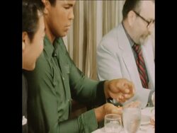 UPITN 19 6 76 MUHAMMAD ALI HAS LUNCH WITH WRESTLER ANTONIO INOKI News Clip