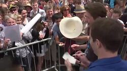 CLEAN : Thomas Pesquet greets fans as Paris Air Show opens to public News Clip