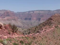 HD: Trekking in Grand Canyon Stock Footage