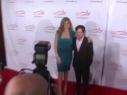 Connie Britton and Michael J. Fox  Stock Footage