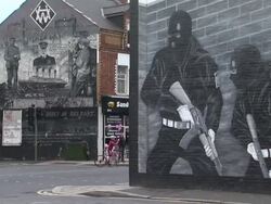 Giro d'Italia Passes UVF Mural In Belfast News Clip