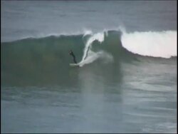 surfing at bell's beach australia part 3 Stock Footage