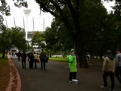 AFL Rd 1 - Hawthorn v Geelong Stock Footage