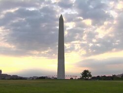 HD Washington Monument ZoomIn_1 (1080/24P) Stock Footage