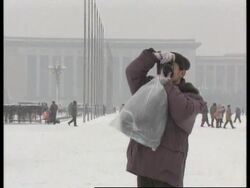 China - Clock To Count Down Days Of HK's Status News Clip