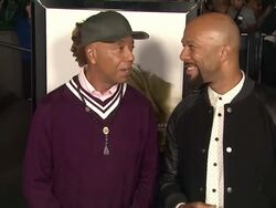Common, Lonnie Rashid Lynn Jr., Russell Simmons at 12 Years A Slave Los Angeles Premiere on 10/14/2013 in Los Angeles, CA. (Footage by WireImage Video/Getty Images Entertainment Video) Stock Footage