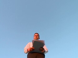 HD SLOW-MOTION: Businessman Stock Footage