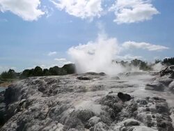 Geysers in Rotorua, New Zealand Stock Footage