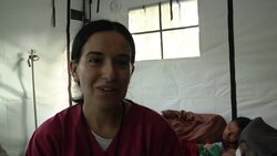 Woman gives birth in quake field hospital Instructional Video