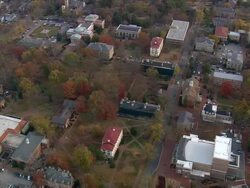 WS AERIAL View of University / North Carolina, United States Stock Footage