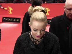 Emma Stone at 'The Croods' Premiere - BMW at the 6 Stock Footage