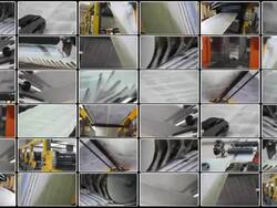 Collage - Printing of newspapers Stock Footage