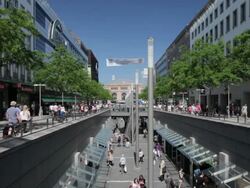 Shopping street Stock Footage