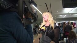 CLEAN : Downs teen walks at NY fashion week News Clip