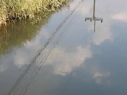 Sky reflection Stock Footage
