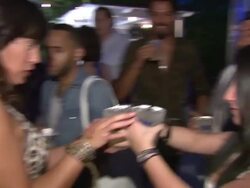 ATMOSPHERE: guests at the Official Kickoff Party - MBFW Miami Swim 2012 Stock Footage