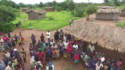 Drone aerials of a traditional fertility dance News Clip