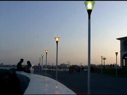 Couple on bay of Veracruz Mexico at Sunset Stock Footage