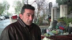 Government workers hand out food and blankets to homeless people News Clip