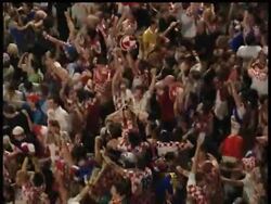 In Istanbul, Turkey, scuffles broke out between Turkish and Croatian soccer fans as Turkey defeated Croatia 3-1 on penalty kicks to advance to the semi-finals of Euro 2008.  The match was played in Vienna, and fans saw it via satellite. News Clip