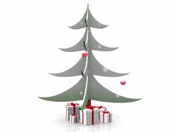 Christmas tree, loop and alpha. Stock Footage