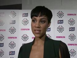 Zawe Ashton on never winning anything, her dad being an Ultimate Woman at Cosmo Woman of the Year Awards 2012 at Victoria & Albert Museum on October 30, 2012 in London, England.  Stock Footage