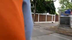 Riding a motorcycle Stock Footage