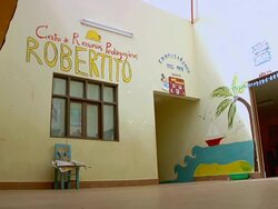 MS LA Shot of kids running in School / Potosi, Bolivia Stock Footage