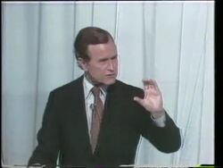 Ronald Reagan / George Bush Debate Stock Footage