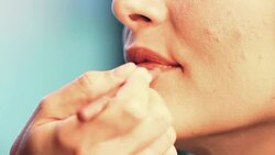 Makeup procedure. Stock Footage