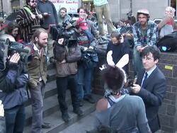 Occupy Wall Street Protests Stock Footage