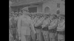 Lt. Gen. Albert Wedemeyer inspects Chinese solders during World War II News Clip