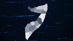 Somalia network map Stock Footage