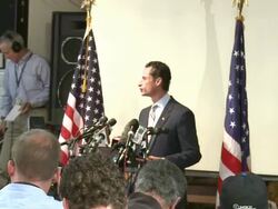 Rep. Anthony Weiner (D-NY) Announces His Resignation Amid Lewd Photo Scandal Stock Footage